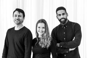 Javier Báez (Schulleiter), Sina Rundel (Assistentin der Schulleitung) und Raul Valdez (Künstlerischer Leiter) von der CDSH – Contemporary Dance School Hamburg